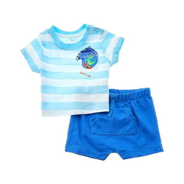 Quiltex Surf’s Up 2-Piece Short Set – 0/3M-6/9M